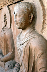 Taxila in Punjab, Pakistan. Ancient Buddhist carvings at the Jaulian Monastery at Taxila, Pakistan. Taxila is an ancient archaeological site recognized by UNESCO. Jaulian Monastery, Taxila. 