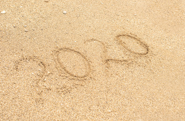 2020 on the sand by the sea