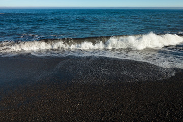 Beautiful spring sea landscape of Iceland