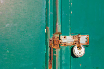 old rusty lock