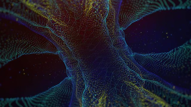 Psychedelic fantasy abstract form.