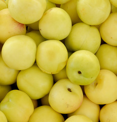 organic and fresh apples in the market