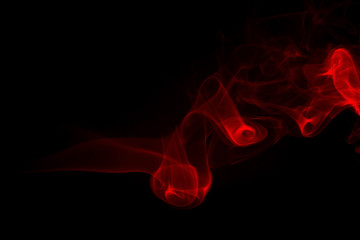 fire of red smoke abstact on dark background,
