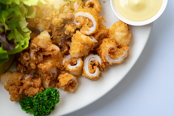 Fried squid crispy