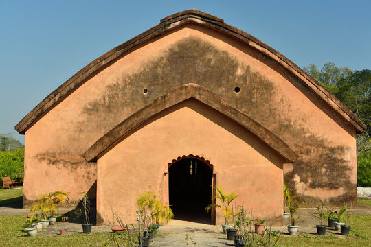  The Talatal Ghar the grandest examples of Tai Ahom architecture located close the Sivasagar Town, Assam India.