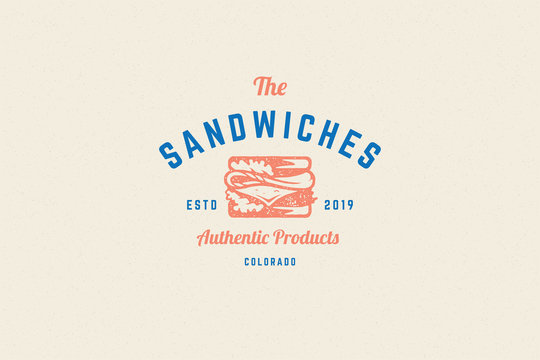 Sandwich Logo Design Vector Illustration Royalty Free SVG, Cliparts,  Vectors, and Stock Illustration. Image 142382870.
