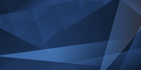 Fototapeta premium Abstract background of intersecting lines and polygons in blue colors