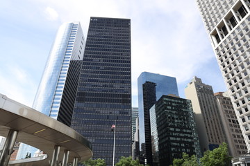Fototapeta premium Buildings and skyscrapers at Seaport 