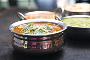 Oriental cuisine. Indian cuisine. Traditional Indian dishes.