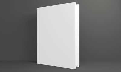 Mockup White book with a shadow. 3d rendering