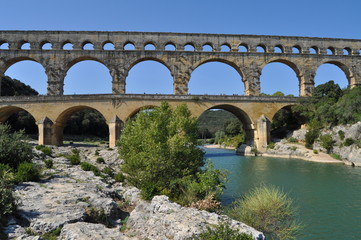 Fototapeta na wymiar Pont du Gard - Francia