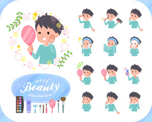 flat type blue clothing boy_beauty