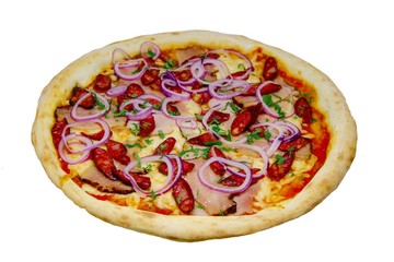 pizza isolated on white background