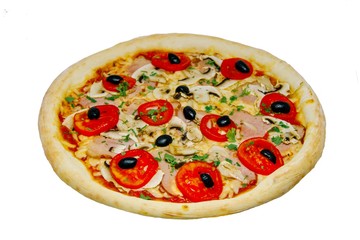 pizza isolated on white background