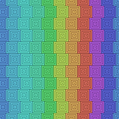 Seamless pattern created by several colors of squares set to background