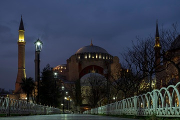Fototapeta na wymiar Ayasofya mosque in istanbul