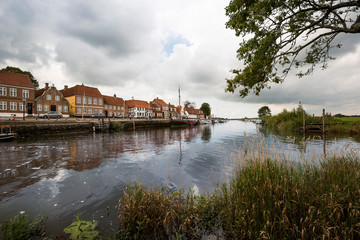 Fototapeta premium Hafen von Ribe in Dänemark