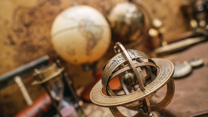 Sundial Zodiac Sign Compass Pirate Collection © Aris Suwanmalee