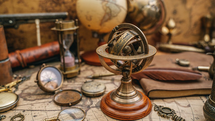 Sundial Zodiac Sign Compass Pirate Collection