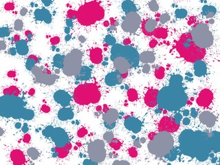 Obraz premium seamless pattern with flowers. Watercolor painting spotted pink blue gray.