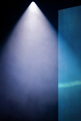 spot light or stage lights background with copy space