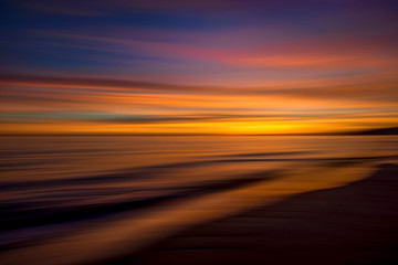 Smooth colors of abstract sunset