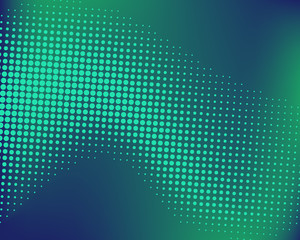 Obraz premium Green abstract half tone background
