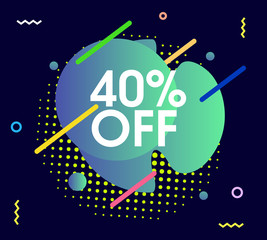 Abstract vector modern offer design