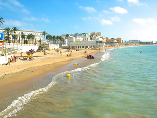 Beach in Cadiz, Andalusia, Spain. © Daguimagery
