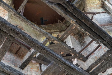 interior view of the building after the fire