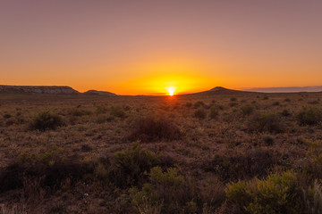 Epic sunset at Petrified Forest National Park