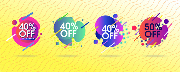 Vector abstract offer sale vector design pack