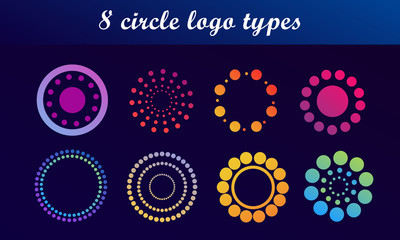 Abstract circle logo type