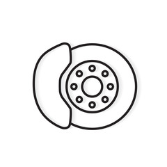 brake disc icon- vector illustration