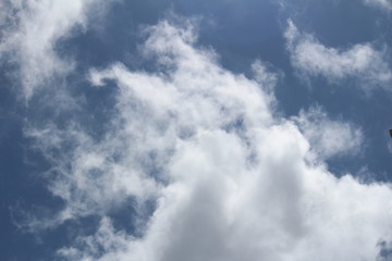 blue sky with white clouds