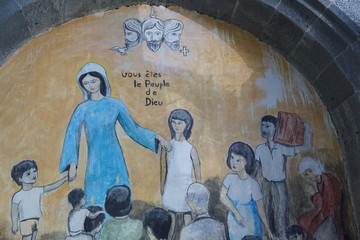 Kirche in La reunion in saint denis in frankreich