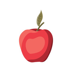 Red apple fruit vector design
