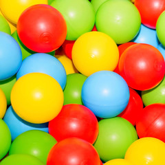 Fototapeta na wymiar Multi-colored plastic balls. children's playroom. isolated on white background. 