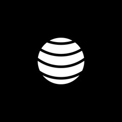 Globe earth logo design vector template