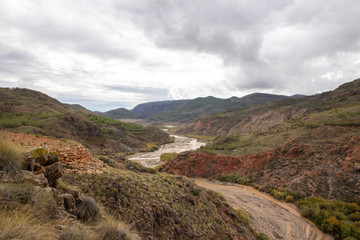 mountainous landscape near the Beninar reservoir