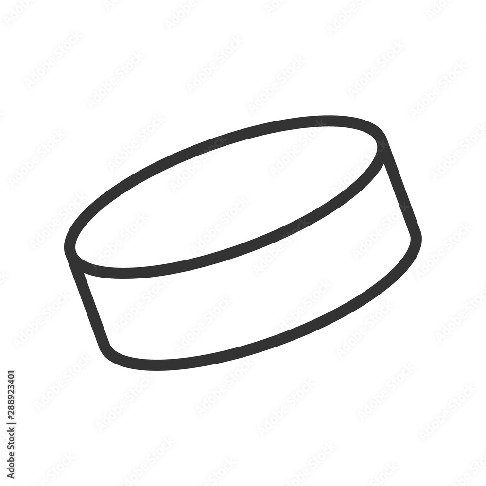Poster hockey washer outline ui web icon. washer vector icon for web, mobile and user interface design isol