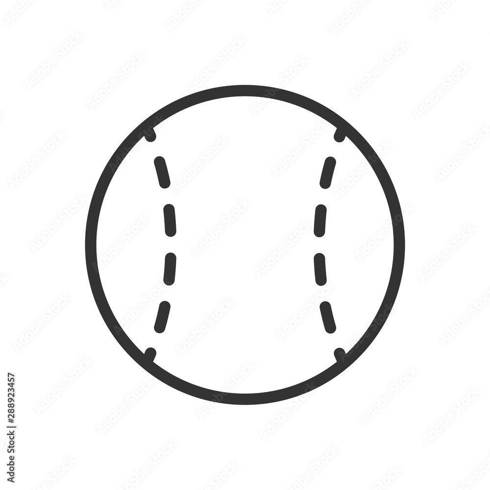 Poster baseball outline ui web icon. baseball vector icon for web, mobile and user interface design isolated on white background