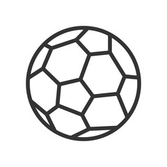 Obraz premium football outline ui web icon. football vector icon for web, mobile and user interface design isolated on white background