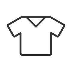 t shirt outline ui web icon. t shirt vector icon for web, mobile and user interface design isolated on white background