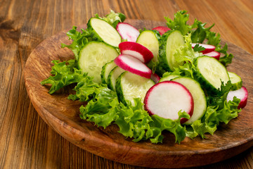 Spring Radish Salad with Cucumber or Simple Rustic Salat