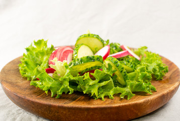 Spring Radish Salad with Cucumber or Simple Rustic Salat