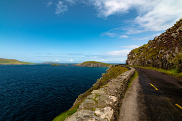 road in coast of the sea