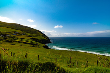 landscape with sea and blue sky