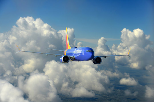 Southwest Airlines Boeing 737_800 MAX In Flight