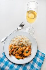 Garlic shrimp also called 